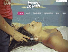 Tablet Screenshot of massagebeach.com